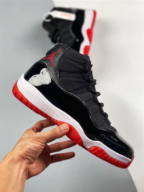 Air Jordan 11 ‘Bred 2019’ Black/White-Varsity Red 378037-061 Ganebet ...