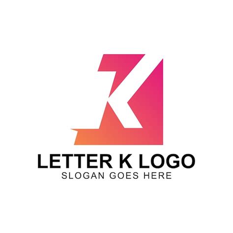 Premium Vector | K letter logo icon pink gradient design template ...