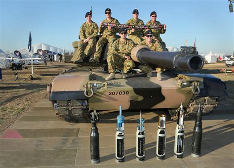 Australian Tankers with their M1A1 Abrams displaying different rounds ...