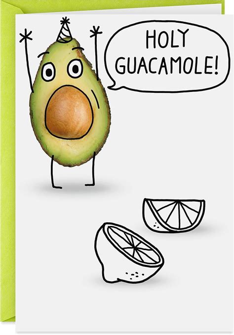 Amazon.com : Hallmark Shoebox Funny Birthday Card (Holy Guacamole ...