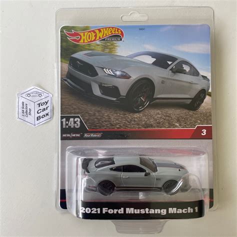 2023 HOT WHEELS 1:43 - 2021 Ford Mustang Mach 1 (Grey #3 Blister) BD32 – Toy Car Box