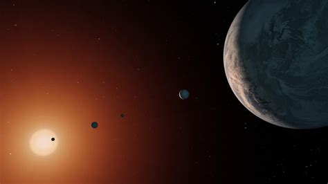 TRAPPIST-1 System Artist Concept with Star | The Planetary Society