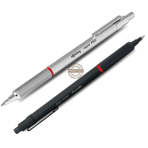 Rotring Rapid Pro Ballpoint Pen - Black - Pen Boutique Ltd