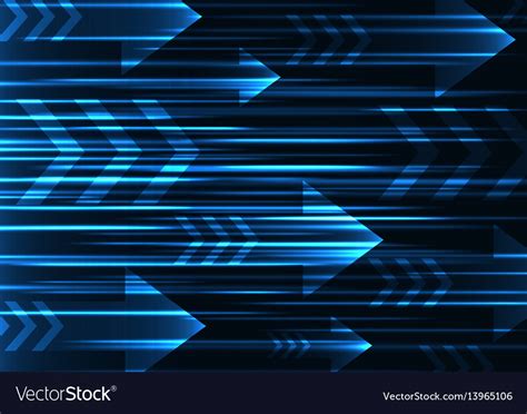 Blue arrow abstract technology background Vector Image