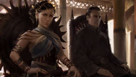 Princess Nymeria and Mors Martell, enthroned in Sunspear Game Of Thrones Art, Game Of Thrones ...