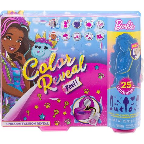 Mattel Barbie Color Reveal Peel fantasy jednorožec | Maxíkovy hračky