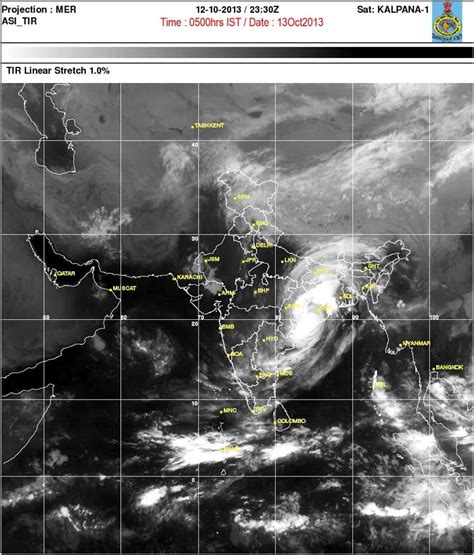 Satellite image of super-cyclone Phailin. | Download Scientific Diagram