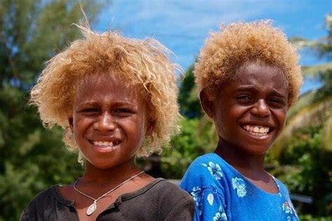 Black people with blonde hair naturally: The history of Melanasians ...