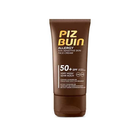 Buy Piz Buin Allergy Sun Sensitive Skin Face Cream SPF50+ 50ml · Qatar