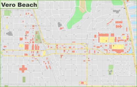 Vero Beach downtown map