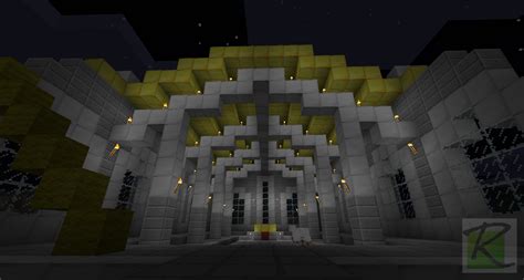 Interior view of the Temple without a front | Minecraft Screenshots- A ...