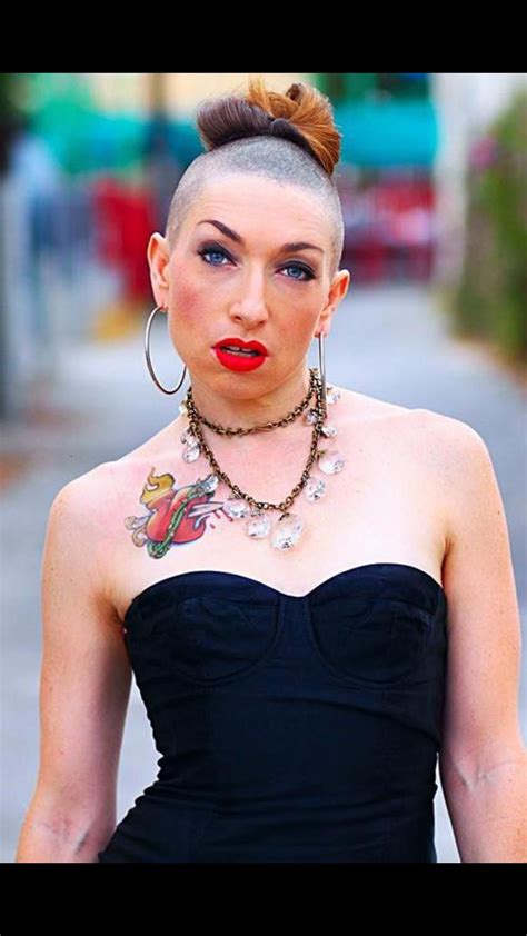 Shaved head women, American horror story, American horror story tattoo