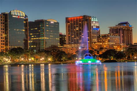 Lake-Eola-Fountain-and-Buildings – Orlando Condo Critic