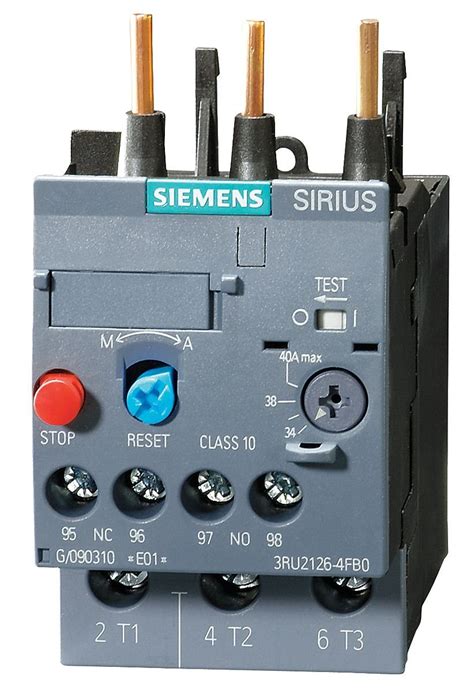 Siemens Overload Relay 4.50 to 6.30A 3P Class 10: Electrical Equipment ...