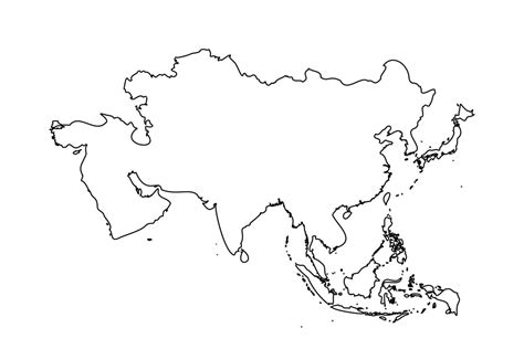 Simple Asia Map