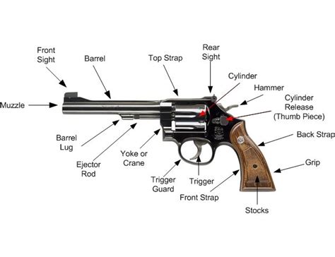 Parts Of A Revolver Pistol Diagram