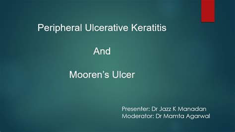 Peripheral Ulcerative Keratitis And Moorens Ulcer, Dr Jazz K Manadan, 26 Oct, 2022 - YouTube