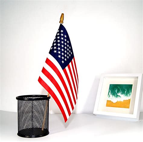 Buy 12 Pack Small American Flags on Stick, 5x8 Inch Small Flags/ American Hand Held Stick Flags ...