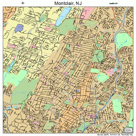 Montclair New Jersey Street Map 3447490