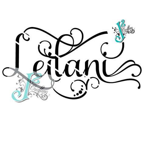 Leilani SVG / EPS / PNG Cut File - Etsy