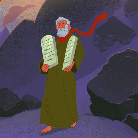 Moses And The Ten Commandments For Kids