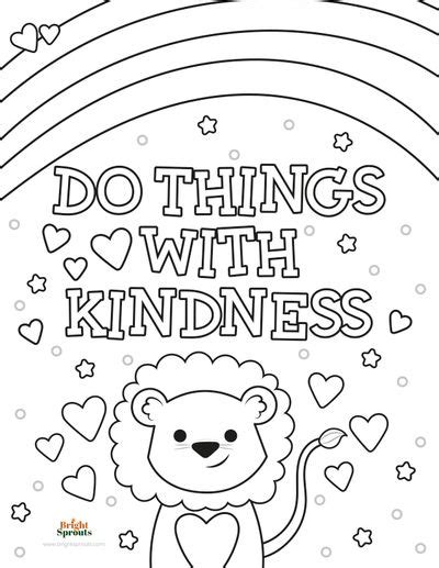 12 Free Printable Kindness Coloring Pages