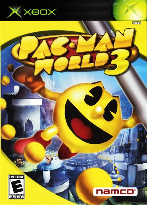 Pac-Man World 3 (2005) Xbox box cover art - MobyGames