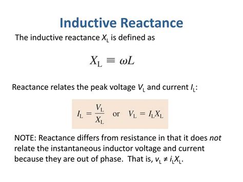 Inductive Reactance Depends On