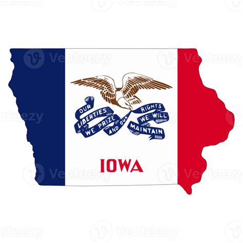 Iowa Flag - State of America 26804018 PNG