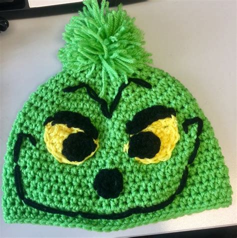 The grinch | Crochet character hats, Hat making, Crochet