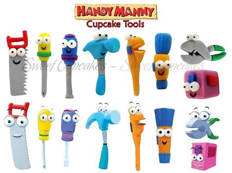 Handy Manny fondant tools | cakes | Pinterest