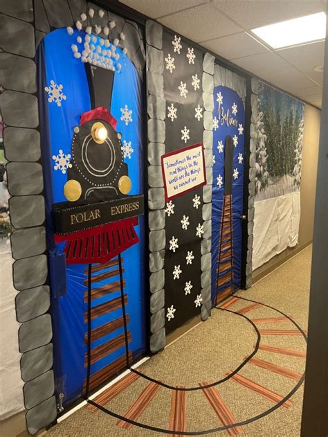 Polar Express door decoration | Door decorations classroom christmas, Christmas door decorating ...