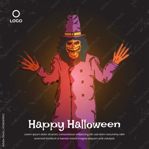 Halloween ghost characters background Stock Vector | Adobe Stock