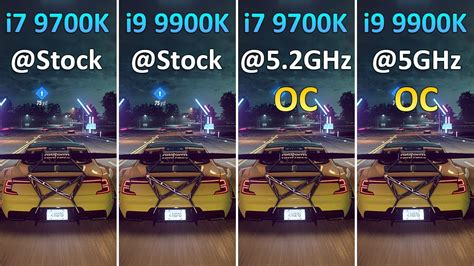 i7 9700K vs i9 9900K vs i7 9700K OC 5.2GHz vs i9 9900K OC 5GHz - Test ...