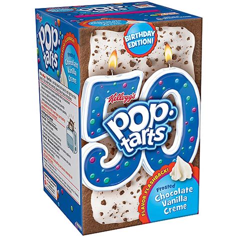 Kellogg's Pop Tarts Birthday Edition Frosted Chocolate Vanilla Creme ...