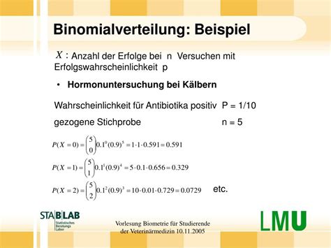 PPT - Binomialverteilung: Beispiel PowerPoint Presentation, free download - ID:1045346