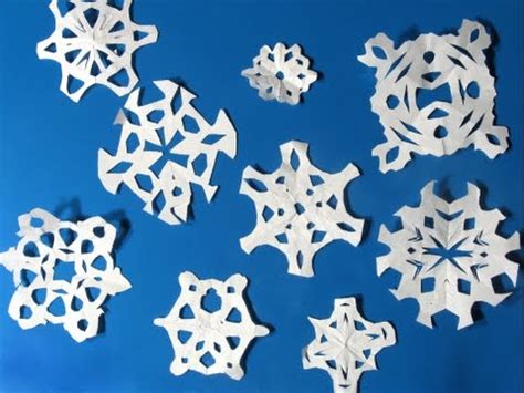 Winter craft: How to make paper snowflakes - YouTube