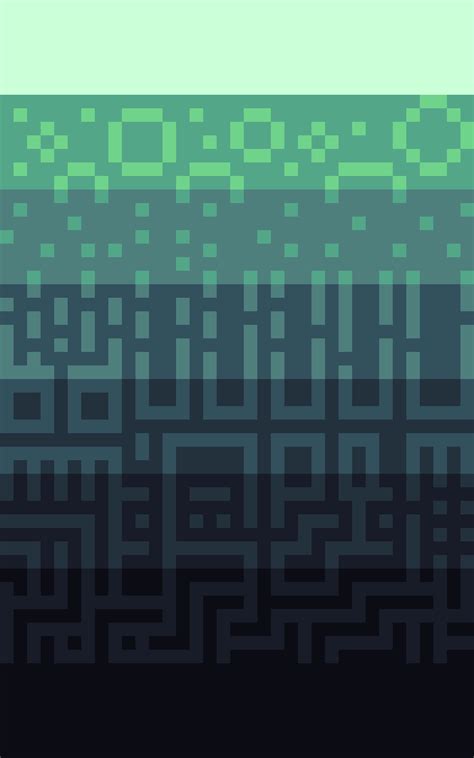 Pixel green gradient pattern – Artofit