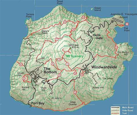 Interactive map of Saba's hiking trails - Saba News