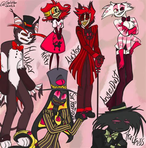 Hazbin sketches by SplatterScetch on DeviantArt