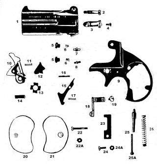 High Standard Derringer Gun Parts, Davis Parts gun parts, FIE M/86 ...