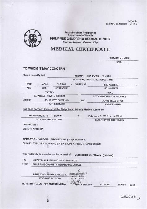 Medical Certificate Is Shown In This Image | The Best Porn Website