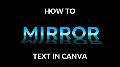 How to Mirror Text in Canva - Canva Templates