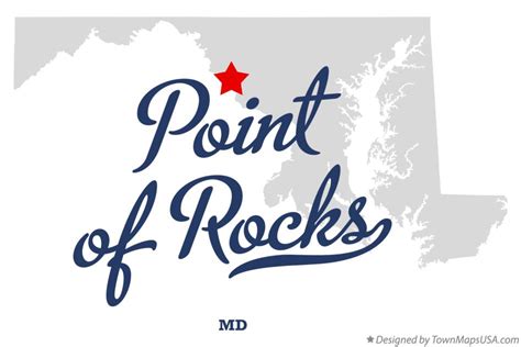 Map of Point of Rocks, MD, Maryland