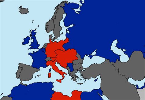 World War I Alliances Map