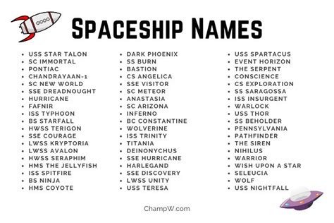 350+ Unique Spaceship Names For Your Outer Space Journey