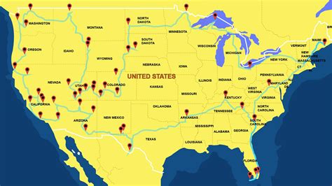 National Parks Map Usa - Honey Lemon Cass Pixar Mbti Isfp Hey | hiscrape