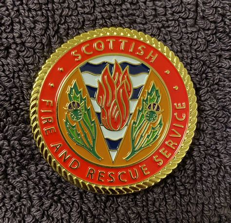 Scottish Fire and Rescue Service Challenge Coin - Scottish Fire Brigades Heritage Trust