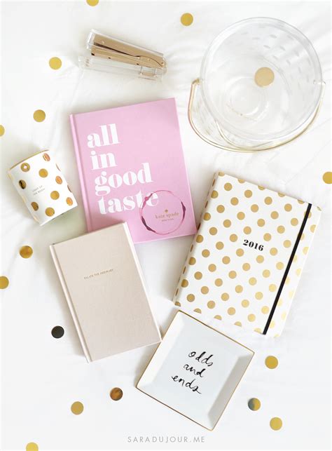 Kate Spade Home & Stationary Haul • Sara du Jour