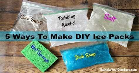 5 Ways to Make Homemade Ice Packs - The Make Your Own Zone